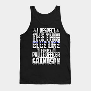 Grandson Police Officer Thin Blue Line Tank Top